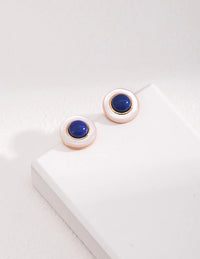 Thumbnail for Blue and White Lapis Lazuli Earrings