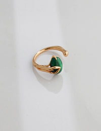 Thumbnail for Natural Malachite Open Ring