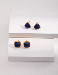 Thumbnail for Square Natural Lapis Lazuli Earrings