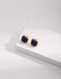 Thumbnail for Square Natural Lapis Lazuli Earrings