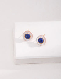 Thumbnail for Blue and White Lapis Lazuli Earrings